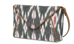 Load image into Gallery viewer, Envelope Clutch-Grey Ikat - October Jaipur
