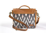 Load image into Gallery viewer, Sling Bag- Grey Ikat - October Jaipur