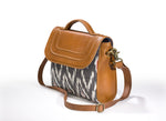 Load image into Gallery viewer, Sling Bag- Grey Ikat - October Jaipur