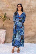 Load image into Gallery viewer, INDIGO BACKLESS DRESS
