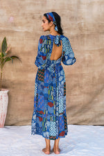 Load image into Gallery viewer, INDIGO BACKLESS DRESS