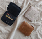 Load image into Gallery viewer, Royal Crest-Mini Wallet Black - October Jaipur