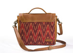 Load image into Gallery viewer, Sling Bag- Red Ikat - October Jaipur