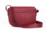 Load image into Gallery viewer, Maroon Leather Satchel- Ikat Imprints - October Jaipur