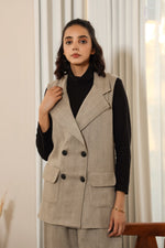 Load image into Gallery viewer, Stacy-Woollen Jacket Grey