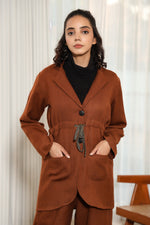 Load image into Gallery viewer, HAMPTONS-WOOLLEN BLAZER SET