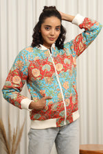 Load image into Gallery viewer, Pink City 2-Quilted Bomber Jacket