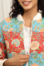 Load image into Gallery viewer, Pink City 2-Quilted Bomber Jacket