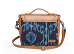 Load image into Gallery viewer, Sling Bag- Blue Ikat - October Jaipur