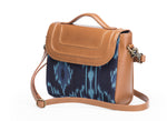 Load image into Gallery viewer, Sling Bag- Blue Ikat - October Jaipur