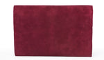 Load image into Gallery viewer, Suede Clutch- Maroon - October Jaipur