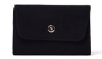 Load image into Gallery viewer, Suede clutch- Black - October Jaipur