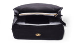 Load image into Gallery viewer, Suede clutch- Black - October Jaipur