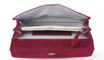 Load image into Gallery viewer, Suede Clutch- Maroon - October Jaipur