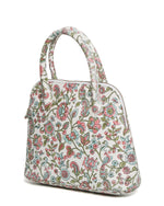 Load image into Gallery viewer, Leather Garden Tote- White - October Jaipur
