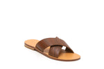 Load image into Gallery viewer, Criss Cross Slipper- Tan - October Jaipur