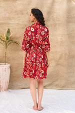 Load image into Gallery viewer, KATE SHORT DRESS-FLORA
