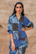 Load image into Gallery viewer, BOYFRIEND SHIRT-INDIGO