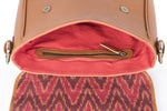 Load image into Gallery viewer, Saddle- Red Ikat - October Jaipur