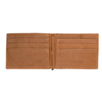Load image into Gallery viewer, MENS CLIP WALLET- TAN - October Jaipur
