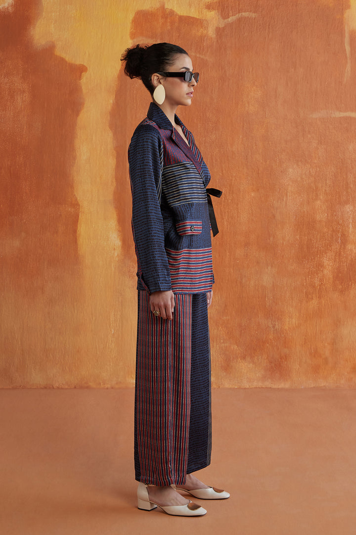 MANHATTAN BLAZER SET-INDIGO
