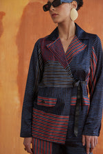 Load image into Gallery viewer, MANHATTAN BLAZER SET-INDIGO
