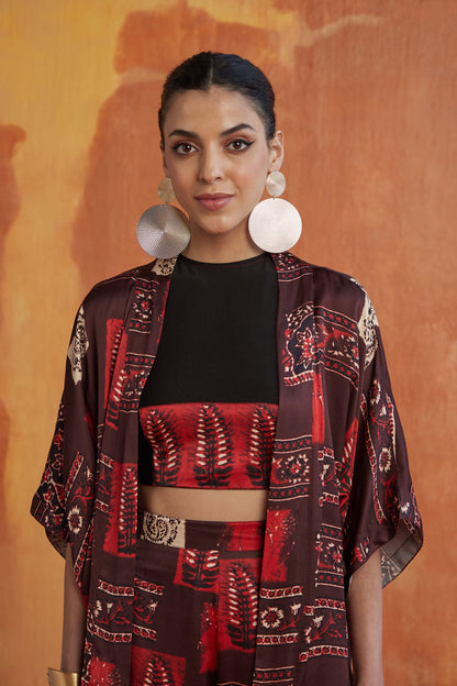 TRAVELLERS SHRUG SET- SAMPLE PRINT