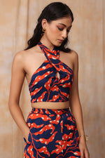 Load image into Gallery viewer, KIARA HALTER TOP -FLORA
