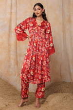 Load image into Gallery viewer, RIA KURTA SET-FLORAL

