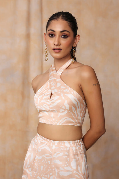 KIARA HALTER SET-BLUSH