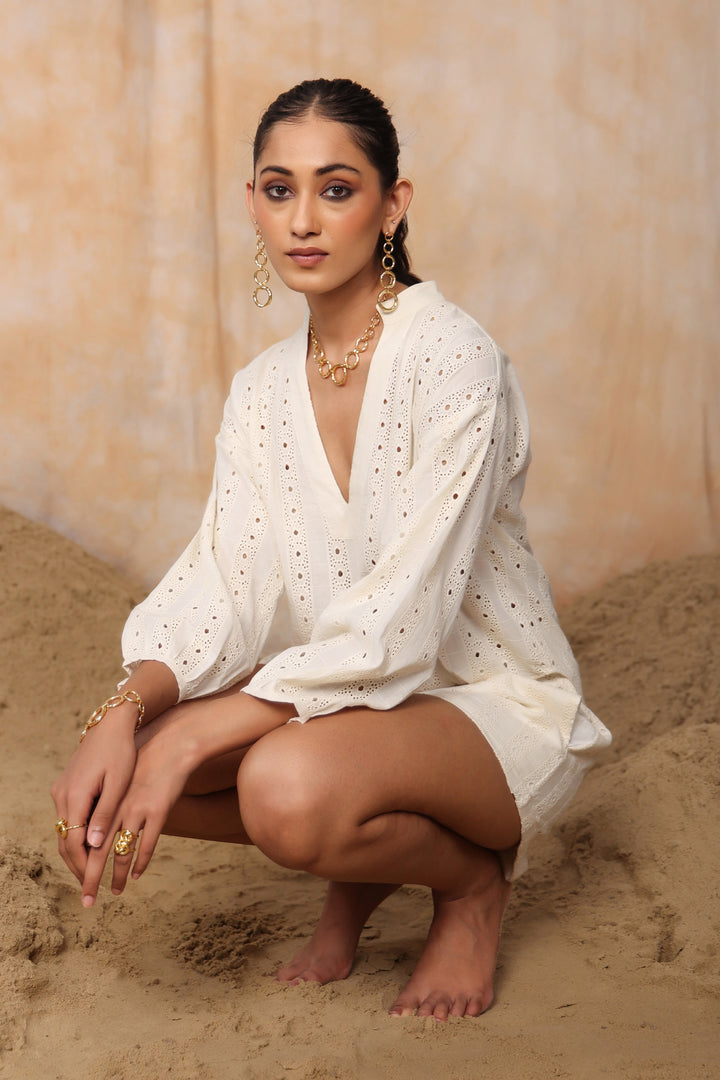 ELA VACATION TOP-CUTWORK