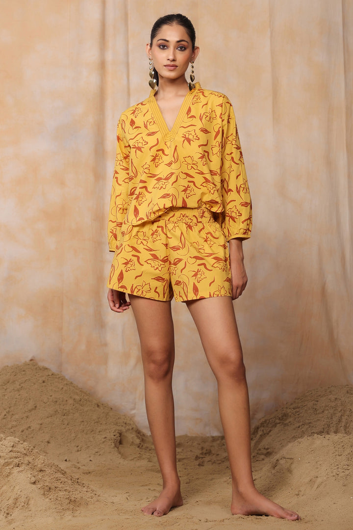 ELA VACATION SET-MUSTARD