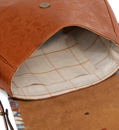 WALTER SATCHEL BAG-EMBOSSED