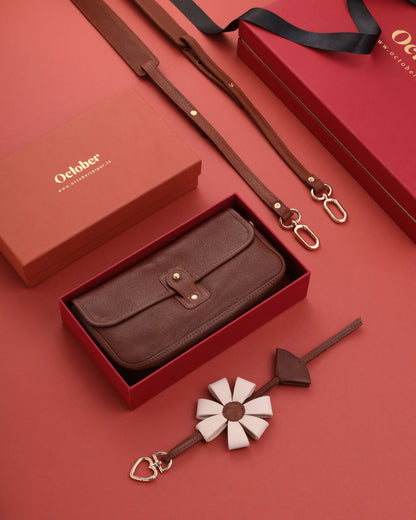 SELENA MINI SATCHEL BAG-OXBLOOD