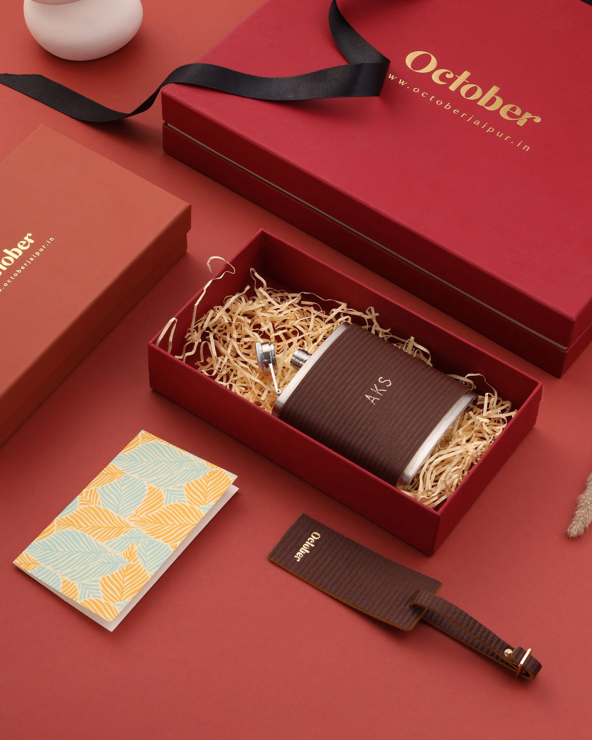 GIFT SET (Luggage Tag + Hip Flask)