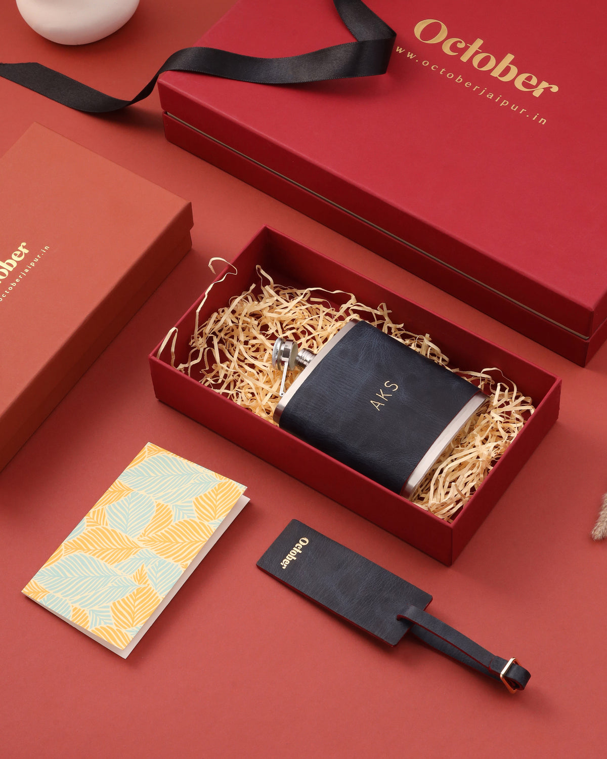 GIFT SET (Luggage Tag + Hip Flask)