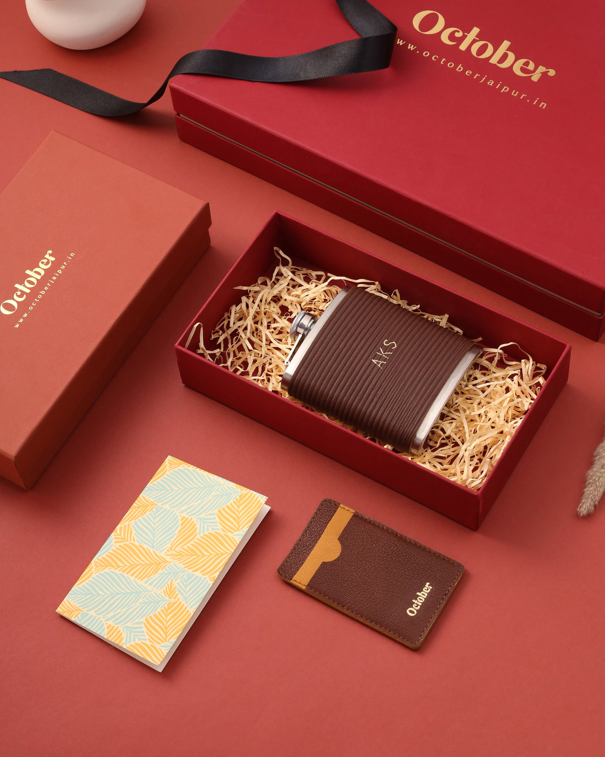 GIFT SET (Hip Flask + Card Wallet)