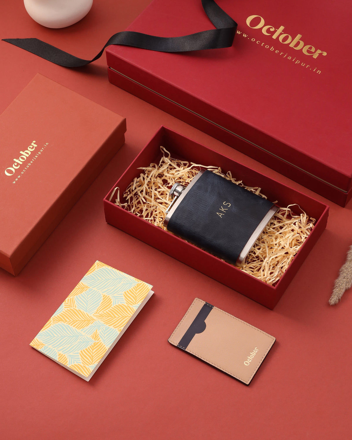GIFT SET (Hip Flask + Card Wallet)