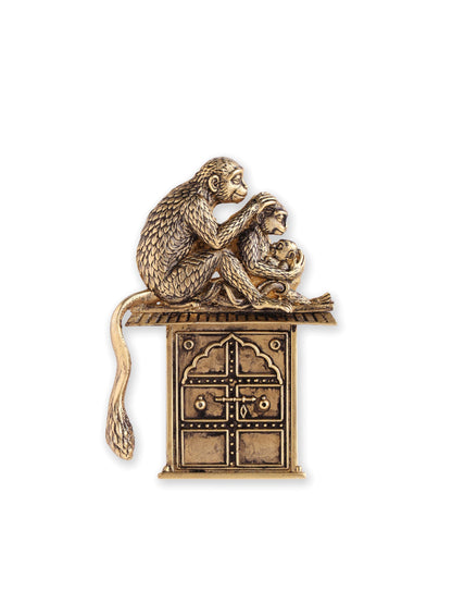 Monkey Festive Brooch- Parivar