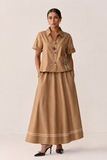 Load image into Gallery viewer, TONK LINEN SKIRT SET