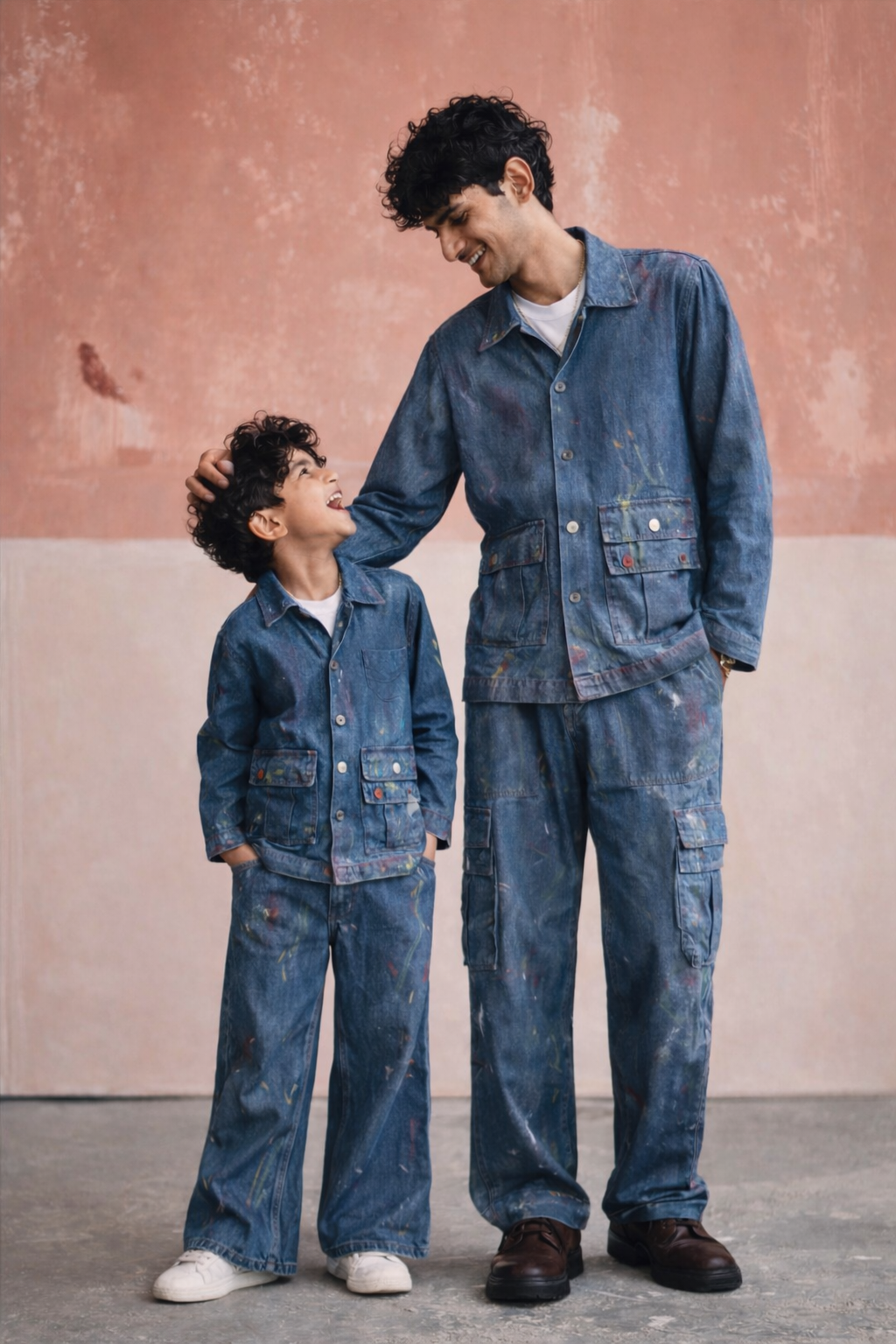 denim artist kids set for vacation wear