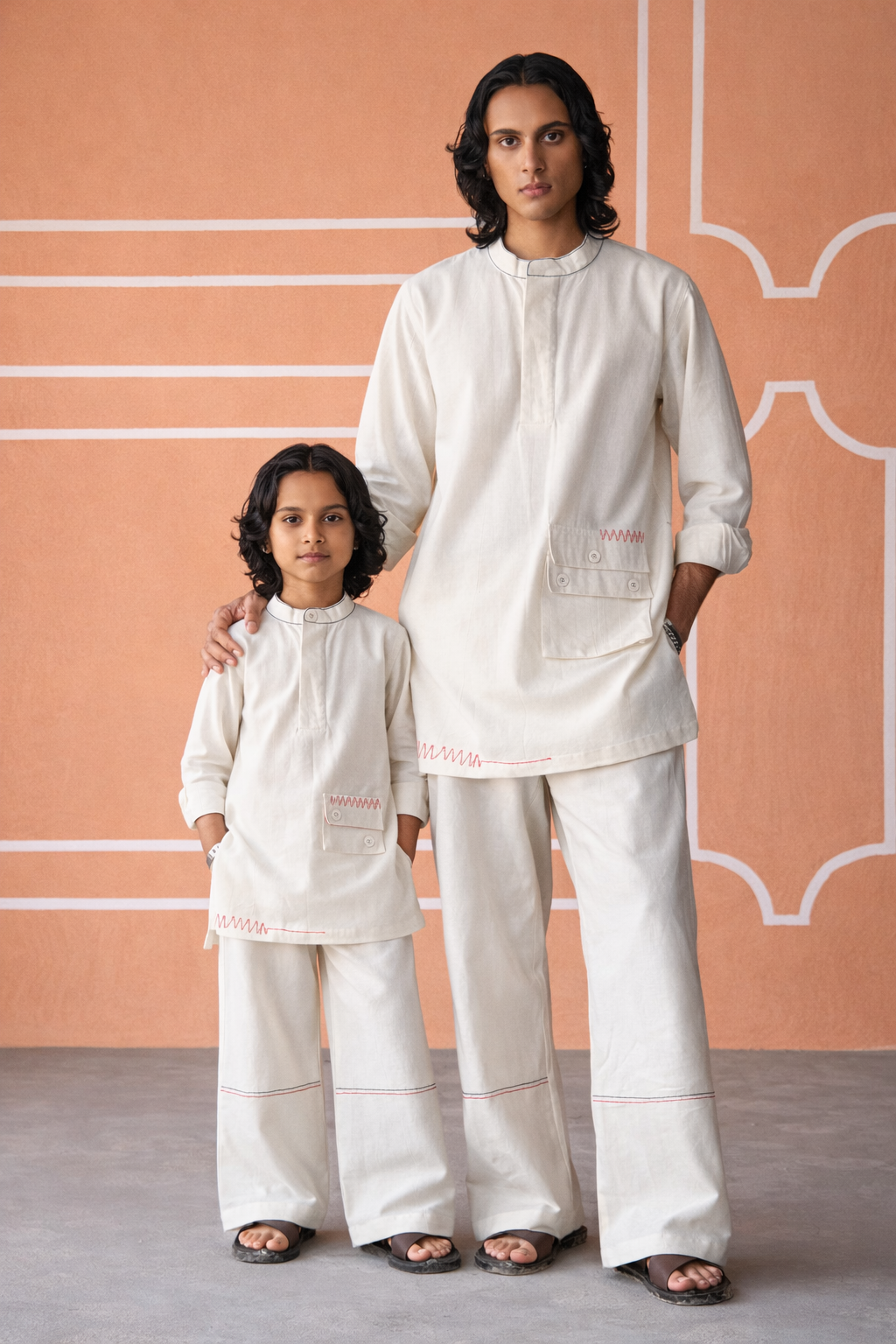 DOODLE KURTA SET-KIDS