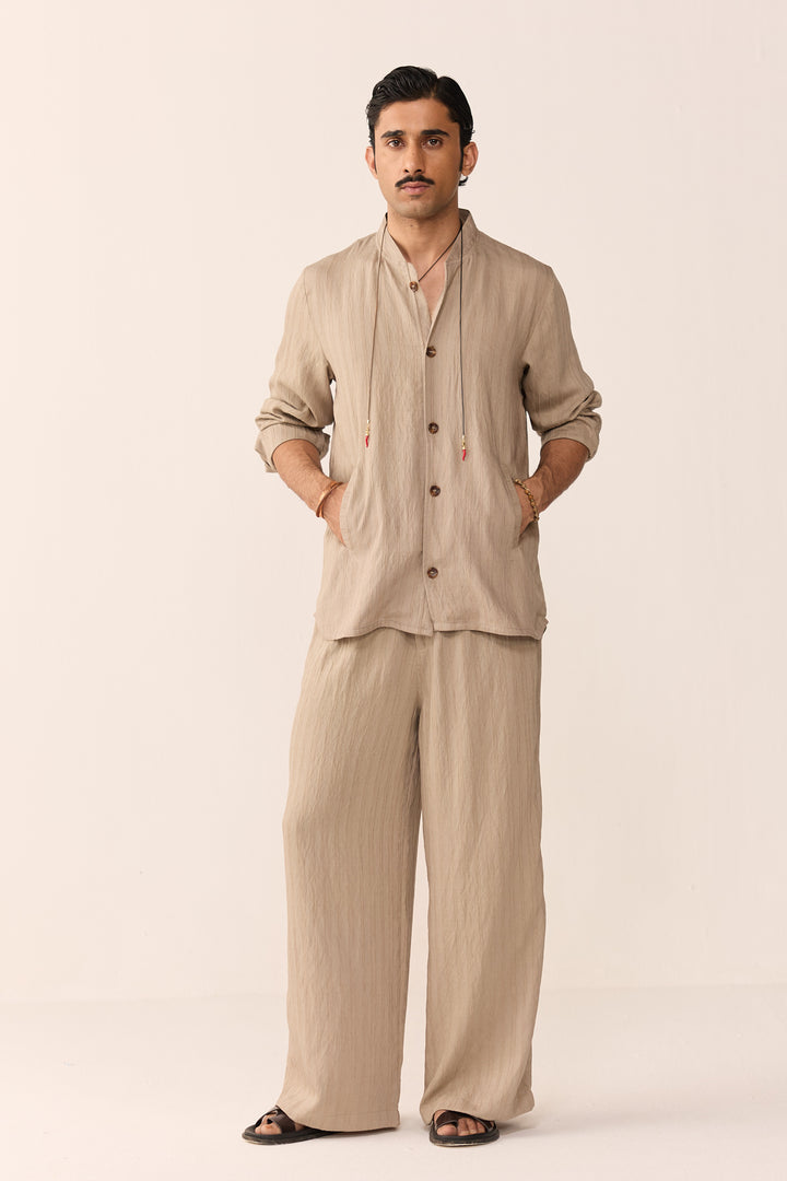 WEEKEND SHIRT SET-CHAI LATTE