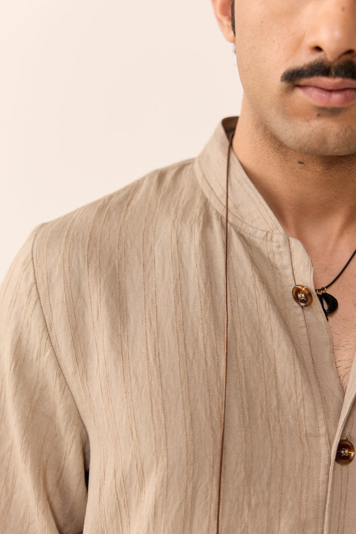 WEEKEND SHIRT SET-CHAI LATTE