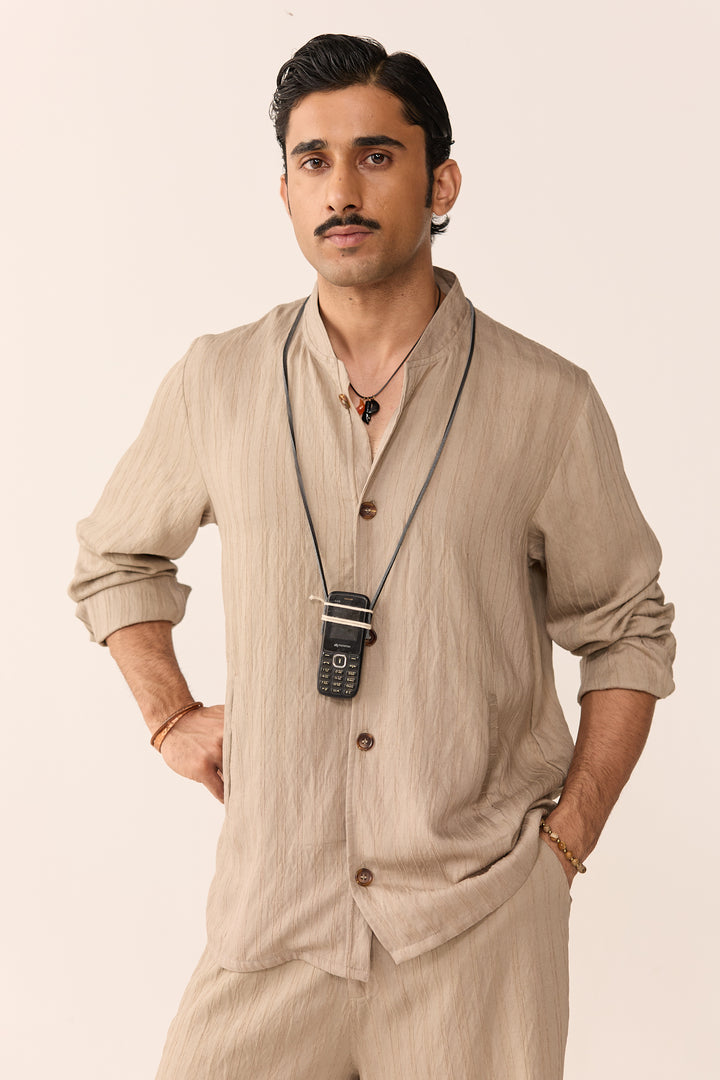 WEEKEND SHIRT SET-CHAI LATTE