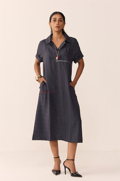 SAILOR VACATION DRESS- BLUE