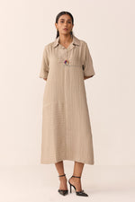 Load image into Gallery viewer, SAILOR VACATION DRESS- CHAI LATTE