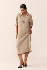 Load image into Gallery viewer, SAILOR VACATION DRESS- CHAI LATTE