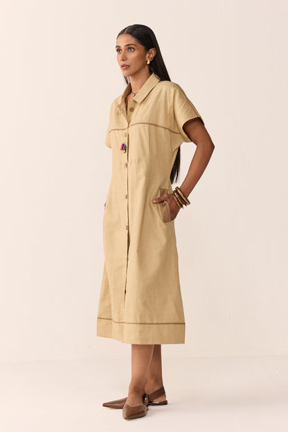 MAHIRA LINEN DRESS