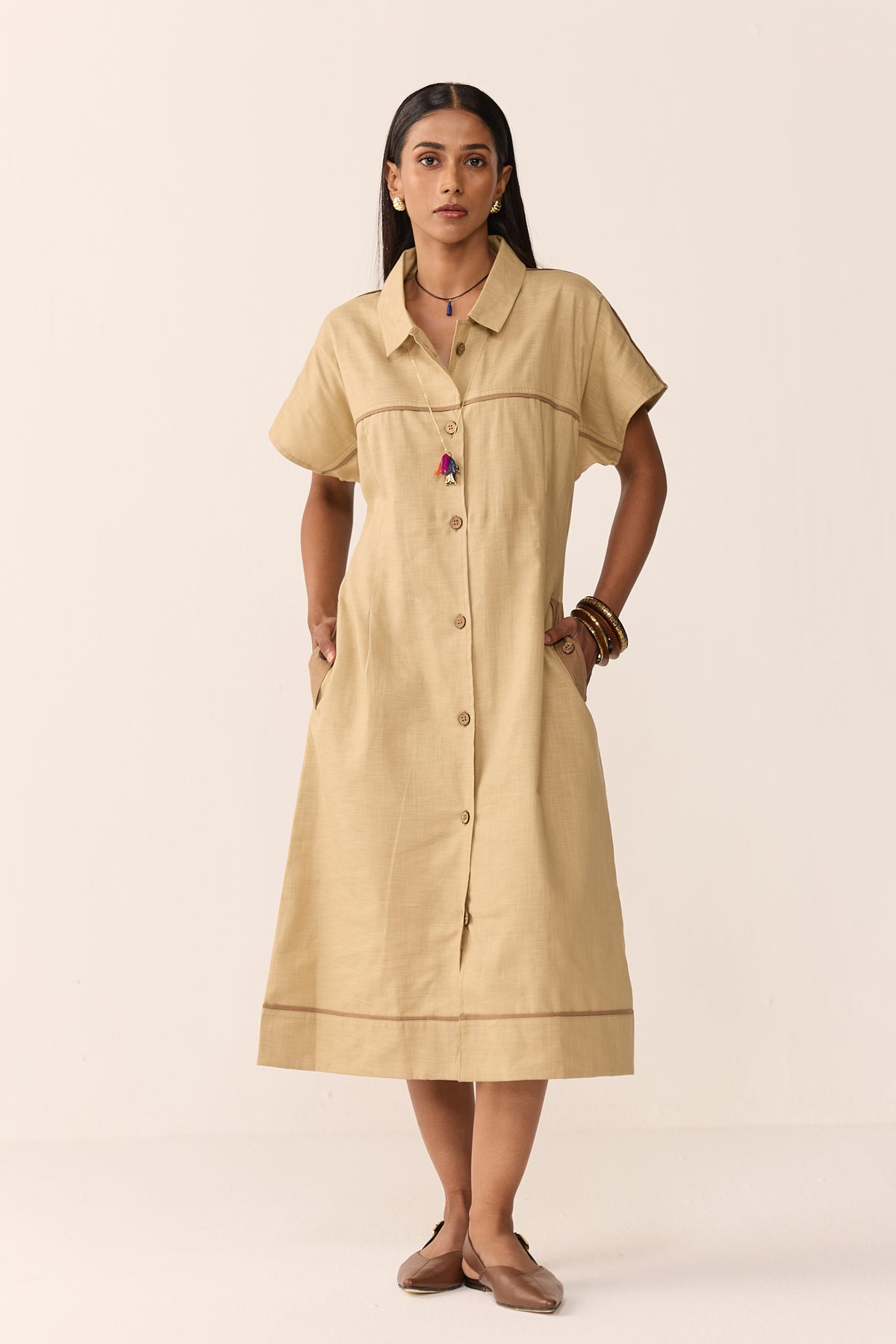 MAHIRA LINEN DRESS
